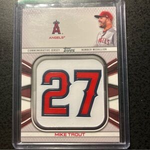 Mike Trout Player Jersey Medallion Card